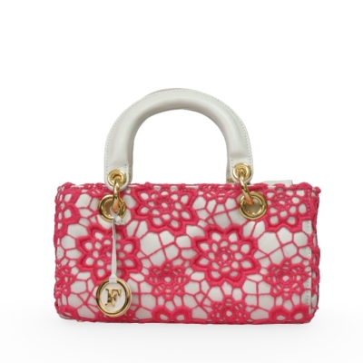 Bolsa Media  FL 1022 com Renda Guipir