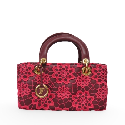 Bolsa Media  FL 1022 com Renda Guipir